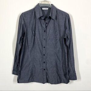 Simple Noelle Gray Women’s Shirt Long Sleeves Size M